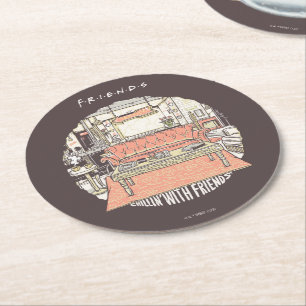 Dessous-de-verre Rond En Papier S'amuser avec FRIENDS™ Cartoon