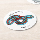 Dessous-de-verre Rond En Papier San Francisco garter snake (Incliné)