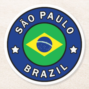 Dessous-de-verre Rond En Papier São Paulo Brésil