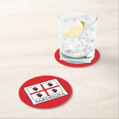 Dessous-de-verre Rond En Papier Sardegna (En situation)
