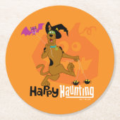Dessous-de-verre Rond En Papier Scooby-Doo | Happy Hauning (Devant)