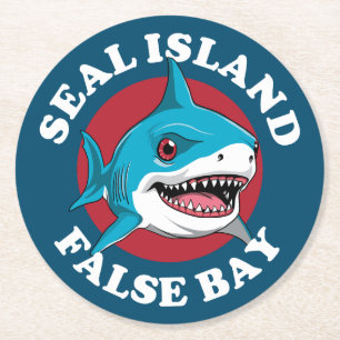 Dessous-de-verre Rond En Papier Seal Island False Bay - Plongée sous-marine avec r