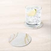 Dessous-de-verre Rond En Papier Serviettes (En situation)