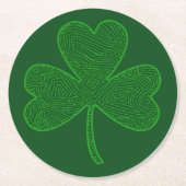 Dessous-de-verre Rond En Papier Shamrock (Devant)