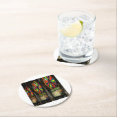 Dessous-de-verre Rond En Papier SLOTS Las VEGAS (En situation)