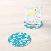 Dessous-de-verre Rond En Papier Snoopy Brooklyn Beach Motif (En situation)