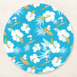 Dessous-de-verre Rond En Papier Snoopy Brooklyn Beach Motif<br><div class="desc">Jetez un oeil à ce design super mignon avec Snoopy surfant sur les vagues tropicales.</div>