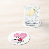 Dessous-de-verre Rond En Papier Snoopy Hugs & Kisses (En situation)