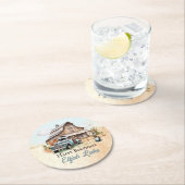 Dessous-de-verre Rond En Papier Soirée d'anniversaire des petits fermiers (En situation)