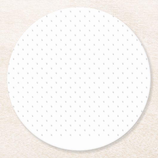 Dessous-de-verre Rond En Papier Sous-verres en verre personnalisés | Mariage & Pho (Devant)