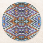 Dessous-de-verre Rond En Papier Southwestern Bead Art (Devant)