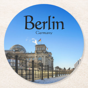 Dessous-de-verre Rond En Papier Souvenir de Berlin