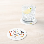 Dessous-de-verre Rond En Papier Soyez courageux Ayez Courage Fox (En situation)