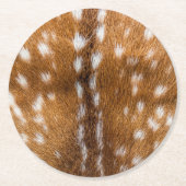 Dessous-de-verre Rond En Papier Spotted deer pour texture (Devant)