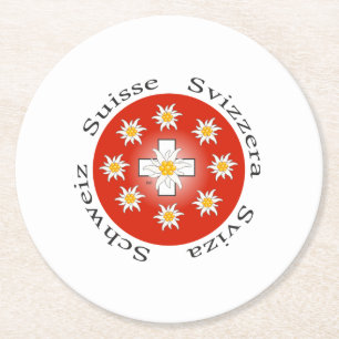 Dessous-de-verre Rond En Papier Suisse - Assistant en carton Svizzera