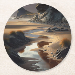 Dessous-de-verre Rond En Papier Sunset
