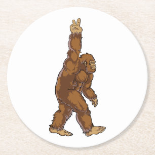 Dessous-de-verre Rond En Papier SYMBOLE DE PAIX Bigfoot