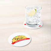 Dessous-de-verre Rond En Papier Taco 'Bout A Fiesta (En situation)