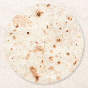 Dessous-de-verre Rond En Papier Taco prend une boisson !