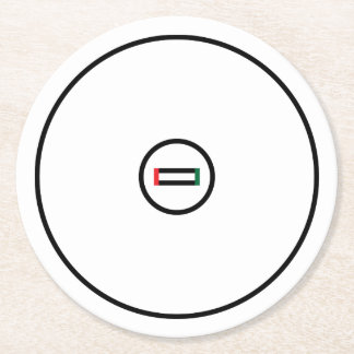 Dessous-de-verre Rond En Papier Tapis de lutte