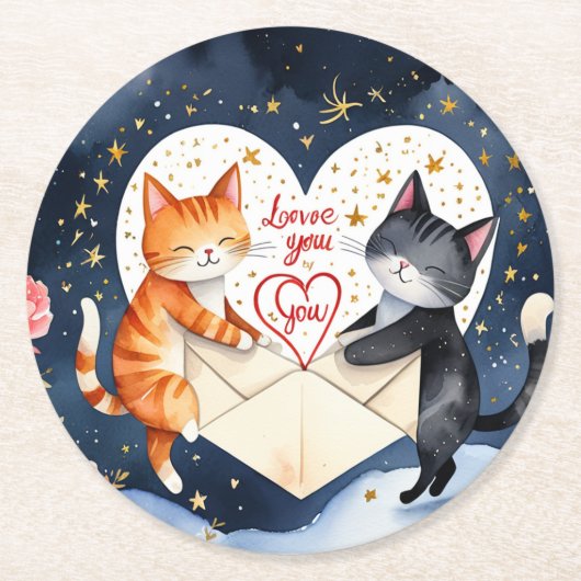 Dessous-de-verre Rond En Papier Te quiero (Devant)