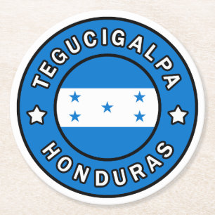 Dessous-de-verre Rond En Papier Tegucigalpa Honduras