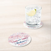 Dessous-de-verre Rond En Papier Terre Des Trois ! 4 juillet 3ème anniversaire (En situation)