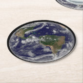 Dessous-de-verre Rond En Papier Terre Pleine Montrant Divers Systèmes De Tempête T (Incliné)
