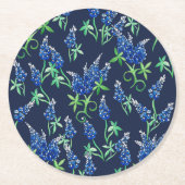 Dessous-de-verre Rond En Papier Texas Bluebonnets Texan (Devant)