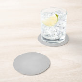 Dessous-de-verre Rond En Papier Texture Graine Artsy (En situation)