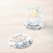 Dessous-de-verre Rond En Papier Thanksgiving Diner Bible Verse (En situation)