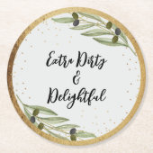 Dessous-de-verre Rond En Papier Tini Bit Of Fun Martini Soirée (Devant)