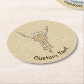 Dessous-de-verre Rond En Papier Tire-bouchon (Incliné)