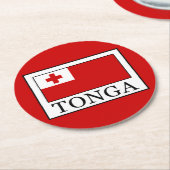 Dessous-de-verre Rond En Papier Tonga (Incliné)