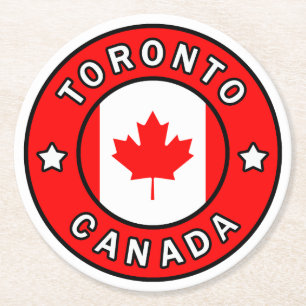 Dessous-de-verre Rond En Papier Toronto Canada