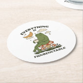 Dessous-de-verre Rond En Papier Tout est Figurable (Incliné)