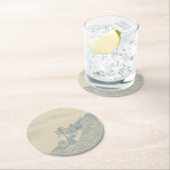 Dessous-de-verre Rond En Papier Tulum Paper Coaster (En situation)
