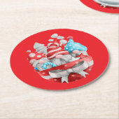 Dessous-de-verre Rond En Papier Untersetzer - (Incliné)