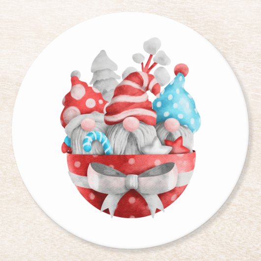 Dessous-de-verre Rond En Papier Untersetzer - (Devant)