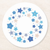 Dessous-de-verre Rond En Papier Valse céleste (Devant)