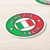Dessous-de-verre Rond En Papier Venezia Italia (Incliné)