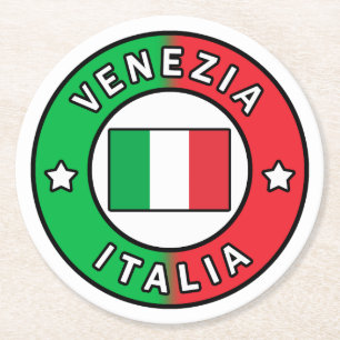 Dessous-de-verre Rond En Papier Venezia Italia