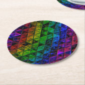 Dessous-de-verre Rond En Papier Verre de fierté (Incliné)