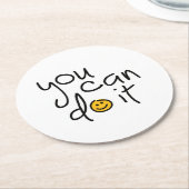 Dessous-de-verre Rond En Papier Vice-présidente carton (Incliné)