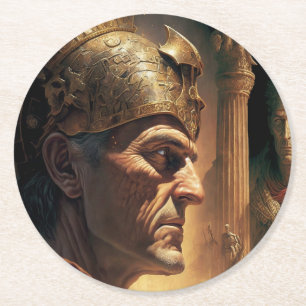 Dessous-de-verre Rond En Papier Vie de Nicias et Crassus