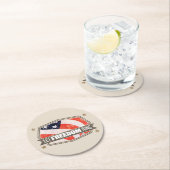 Dessous-de-verre Rond En Papier Vieille gloire (En situation)