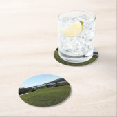 Dessous-de-verre Rond En Papier village grande bergeronnes cote nord (En situation)