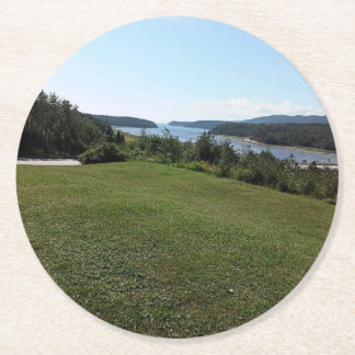 Dessous-de-verre Rond En Papier village grande bergeronnes cote nord