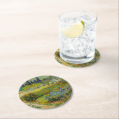 Dessous-de-verre Rond En Papier Vincent Van Gogh Garden (En situation)