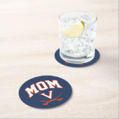 Dessous-de-verre Rond En Papier Virginia Cavaliers (En situation)